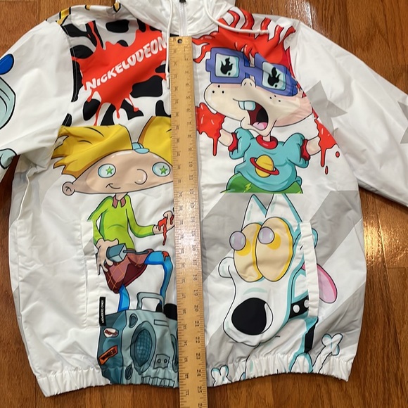 Members Only Nickelodeon Jacket size Large lightweight 2 pockets zip fro… - Picture 13 of 16